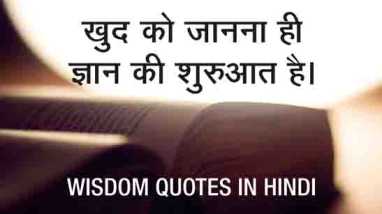 Wisdom Quotes in Hindi