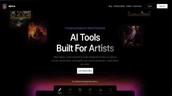 Alpaca - AI Tools - Built For Artists - AI tool for Graphic Design